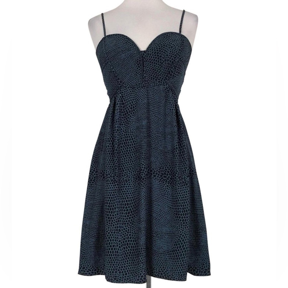 Parker Sweetheart Neckline Silk Fit & Flare Dress Size S